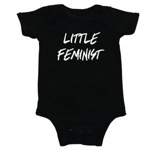 LOVE BUBBY Little Feminist Bodysuit NWT SZ 6-12 MONTHS